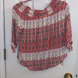 off the shoulder shirt